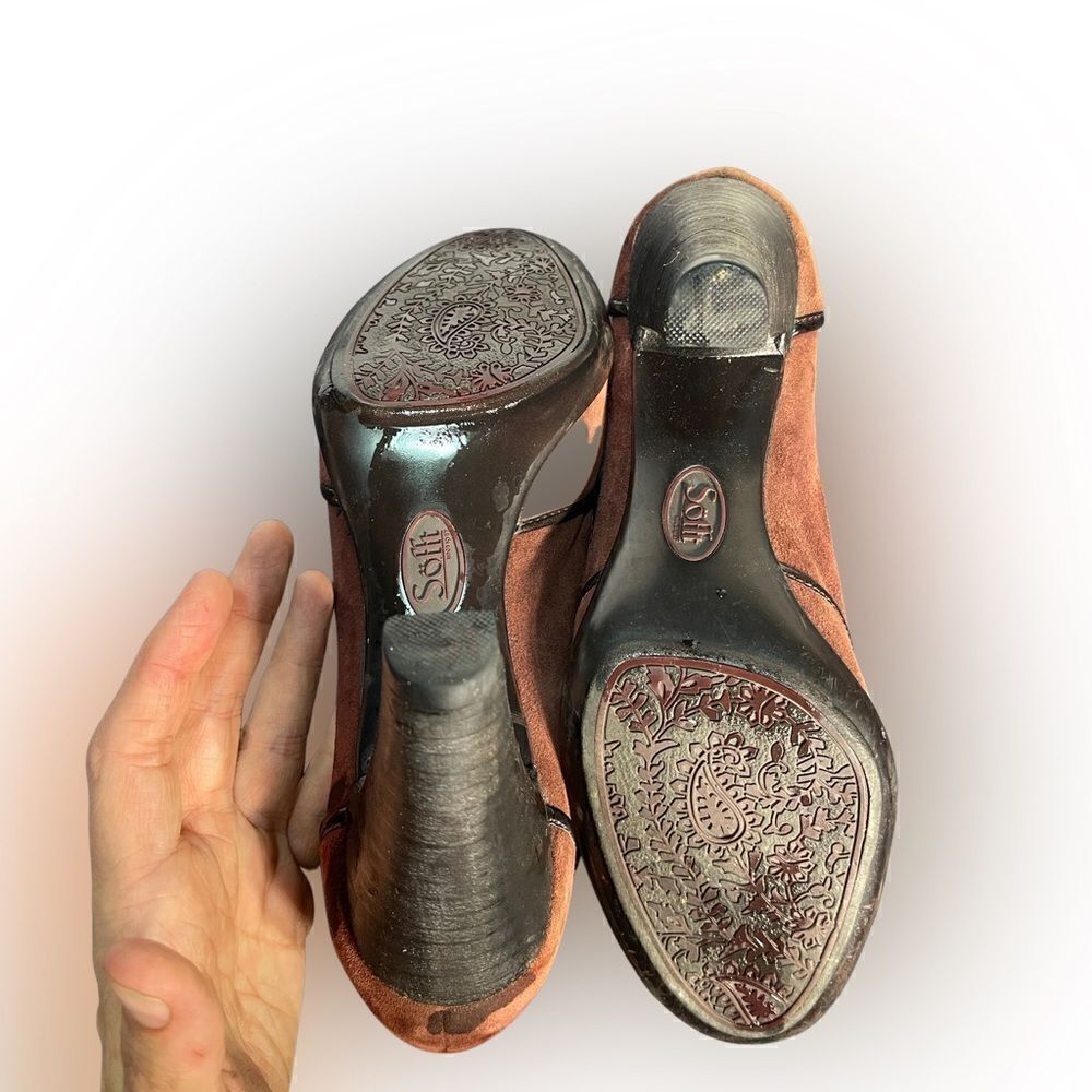 Sofft - Brown Leather Heels - Picture 7 of 8